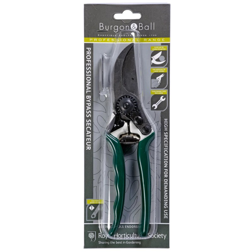 Burgon & Ball Professional Bypass Secateurs - RHS Endorsed | Waterperry ...